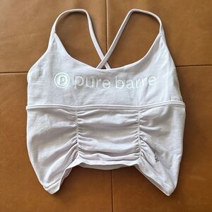 FP Movement Pure Barre Good Karma Ruched Crop Tank Top
